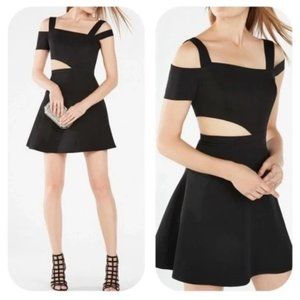 BCBGMAXAZRIA Cutout Strappy Mini Dress